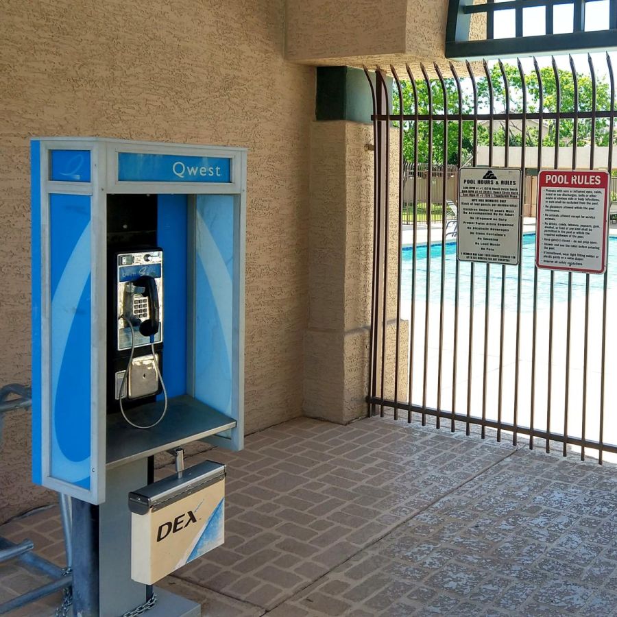 QWest payphone in Ahwatukee, AZ QWest payphone in Ahwatukee, AZ