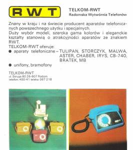 Prezentacja Telkom-RWT, 1980 r.