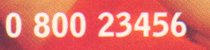 0 800 23456